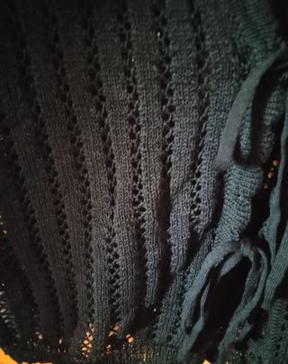 Cárdigan negro,lazos