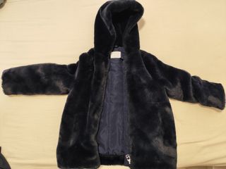 Abrigo Zara pelo azul - Talla M