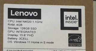 Portátil Lenovo Gris Plata - N4020