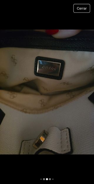 Bolso Guess Azul y Blanco