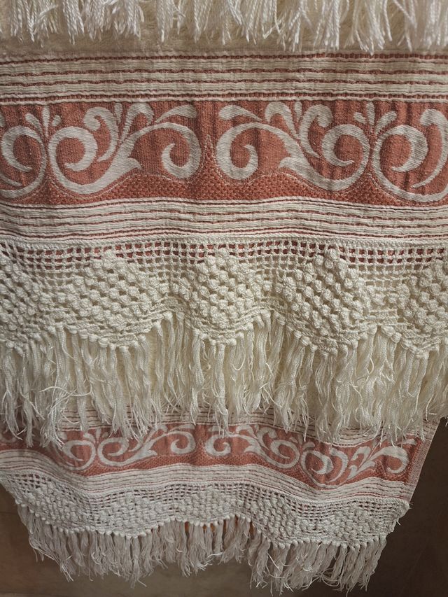 Juego 3 toallas antiguas: manos & bidet