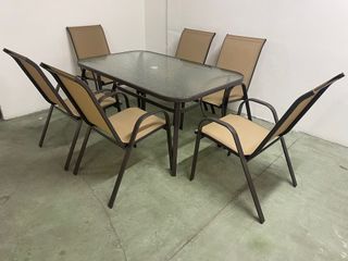 MESA DE TERRAZA + 6 SILLAS NUEVA!! ENTREGAMOS!!