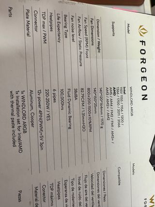 Forgeon Windlord ARGB Black 6Pipes #726253