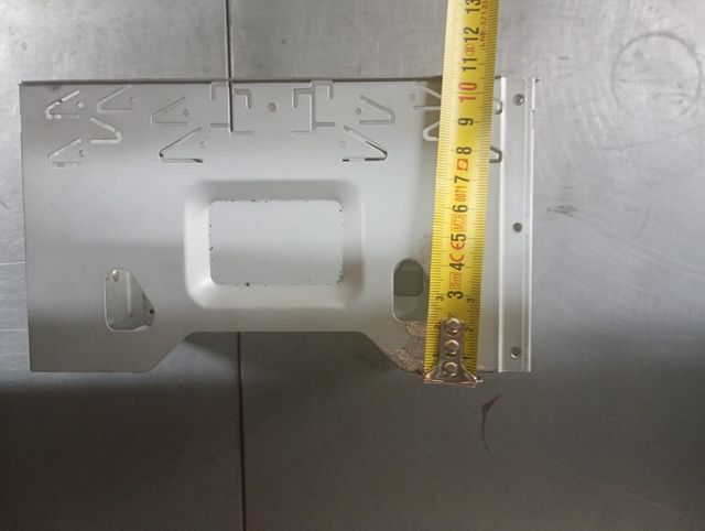 Carcasa radio doble DIN - Gris plata