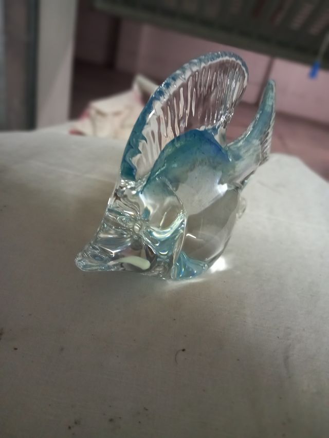 Pesce Vetro Soffiato Blu