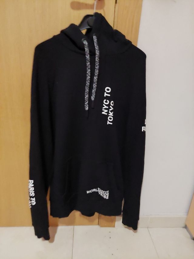 Felpa nera NYC-Tokio