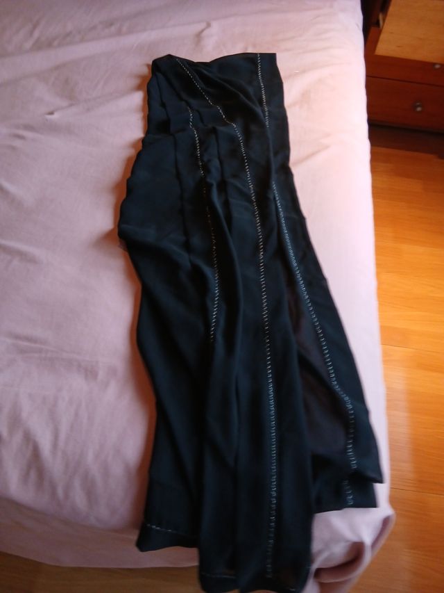 Chal negro ceremonia-elegante