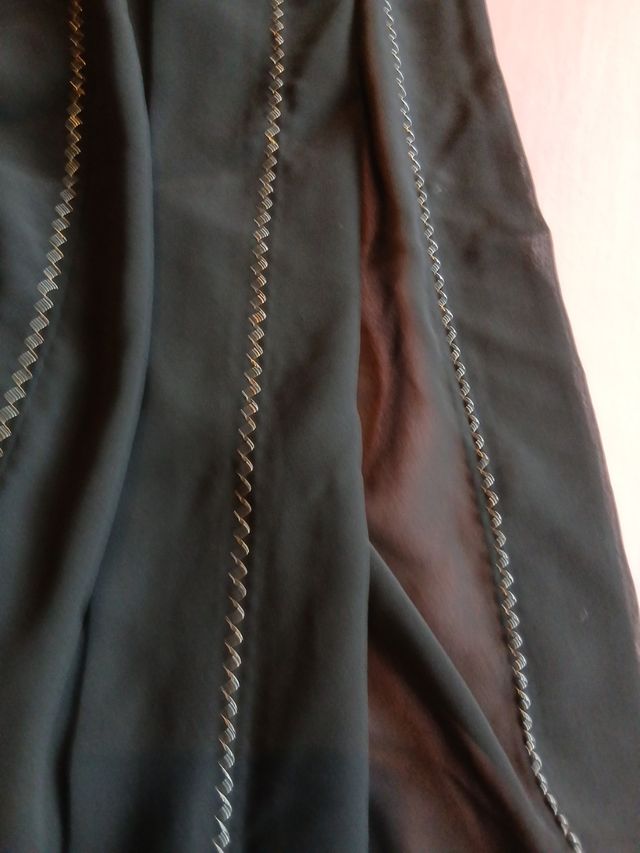 Chal negro ceremonia-elegante