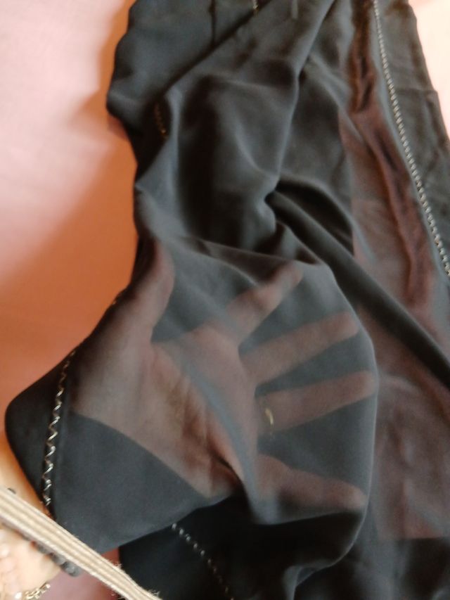 Chal negro ceremonia-elegante