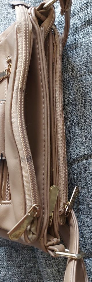 Bolso bandolera camel