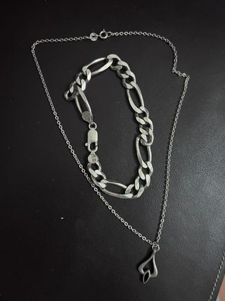 Pulsera y collar plata 925