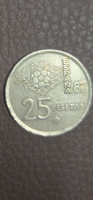 Moneda de 25 Pesetas Española 1980 Estrella 81
