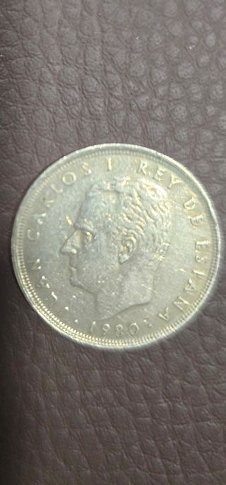 Moneda de 25 Pesetas Española 1980 Estrella 81