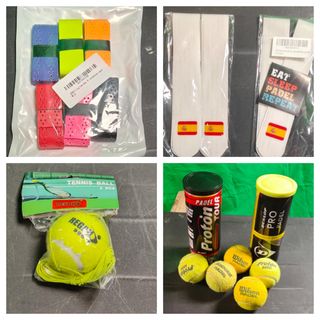 Lote kits de pádel y bolas de padel