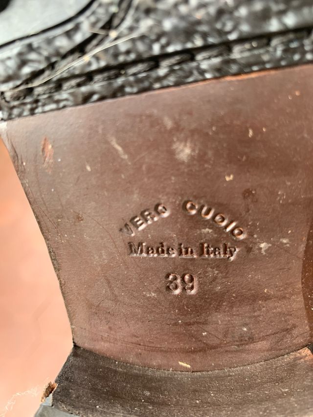 Stivali Pelle Marroni Tg 39