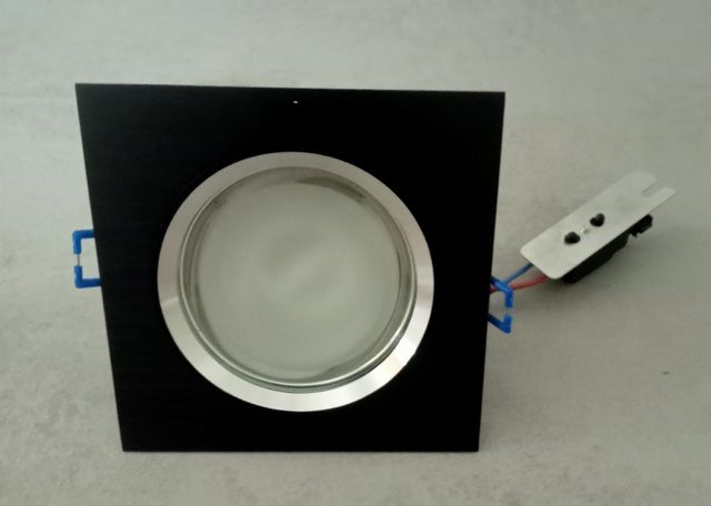 Foco empotrable LED negro