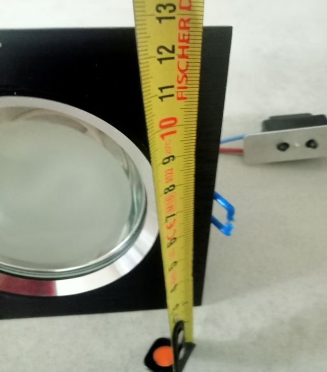 Foco empotrable LED negro