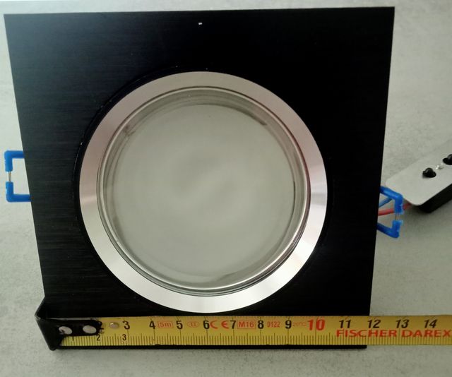 Foco empotrable LED negro