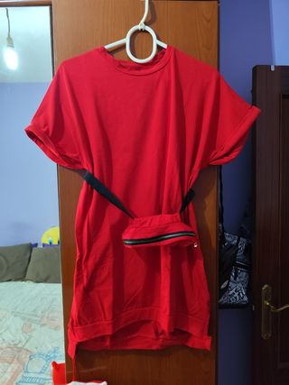 Vestido rojo casual verano