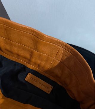 Bolso bandolera piel marrón