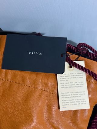 Bolso bandolera piel marrón