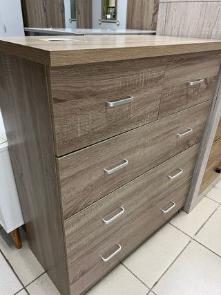 Cajonera 6 cajones - Madera - Beige
