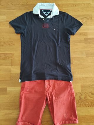 Polo Tommy Hilfiger M - Azul Marino