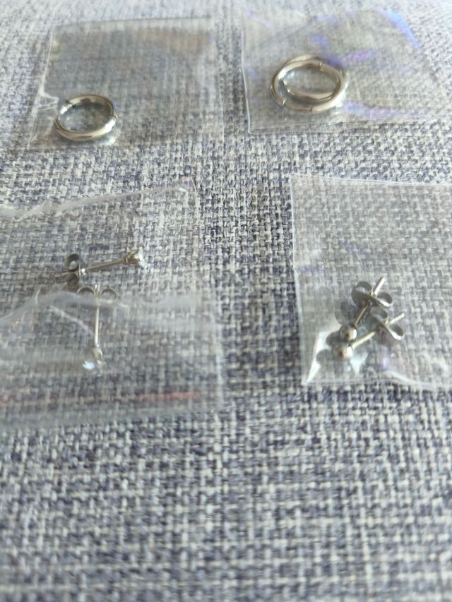 Acero inoxidable pendientes | nuevos