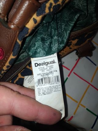 Bolso Desigual marrón-multicolor