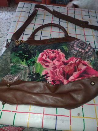 Bolso Desigual marrón-multicolor