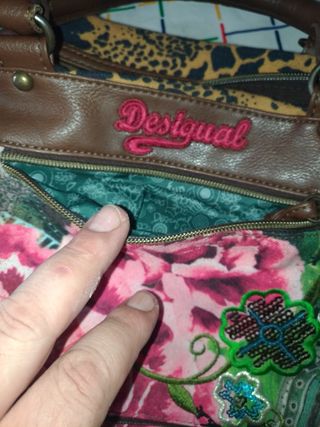 Bolso Desigual marrón-multicolor