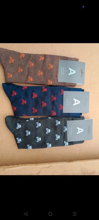 Calcetines calavera 3 pares - Talla 40-46