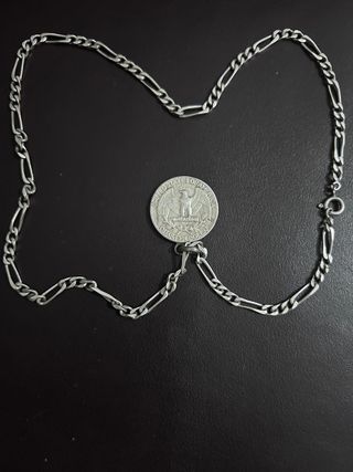 Cadena plata - colgante dólar