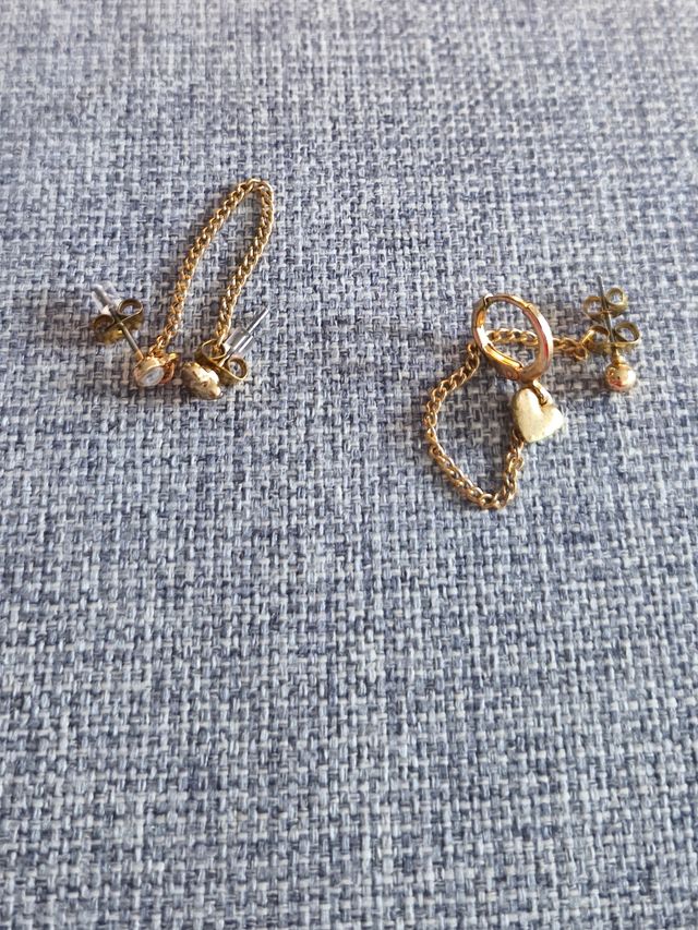 Pendientes dorados - Acero inoxidable