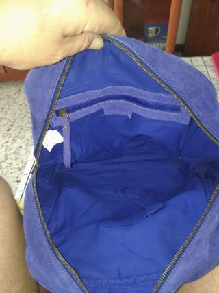 Bolso de mano azul