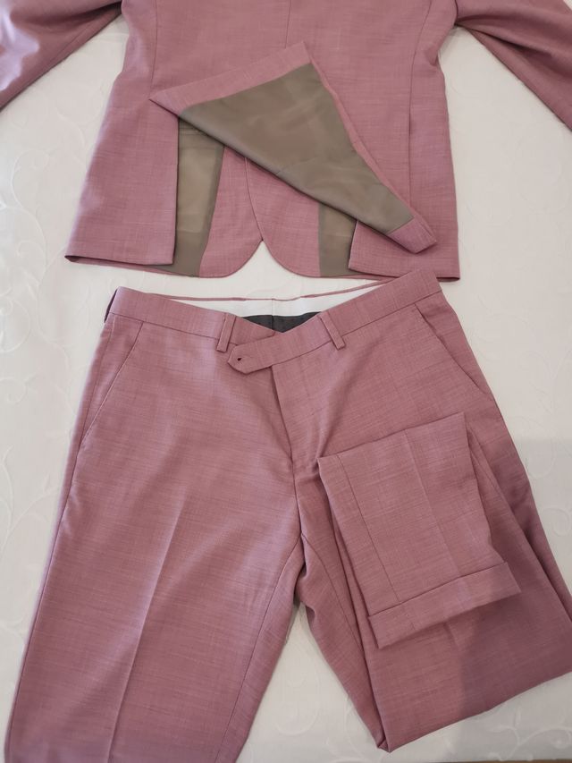 Traje rosa hombre - 2 piezas