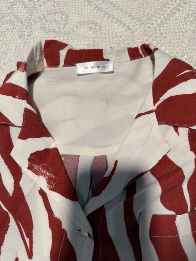 Camisa Anine Bing cebra roja