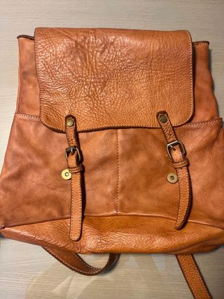 Mochila - bolso Terapelle Piel Marrón