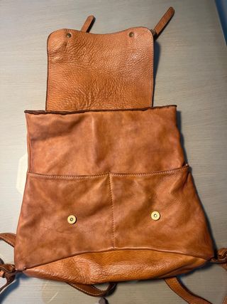 Mochila - bolso Terapelle Piel Marrón