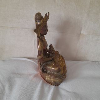 2 statue buddiste in bronzo/rame