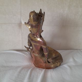 2 statue buddiste in bronzo/rame