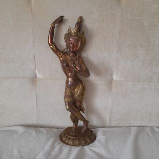 2 statue buddiste in bronzo/rame