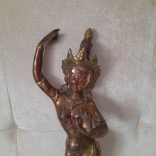 2 statue buddiste in bronzo/rame