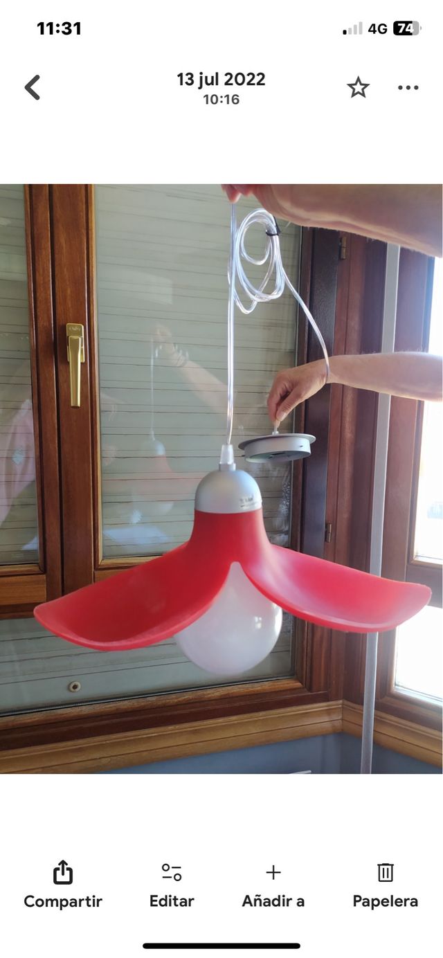 Lámpara BELLAFLOR roja