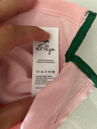 Polo El Pulpo rosa talla 16 niño