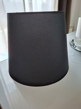 Pantalla lámpara negra - Tela