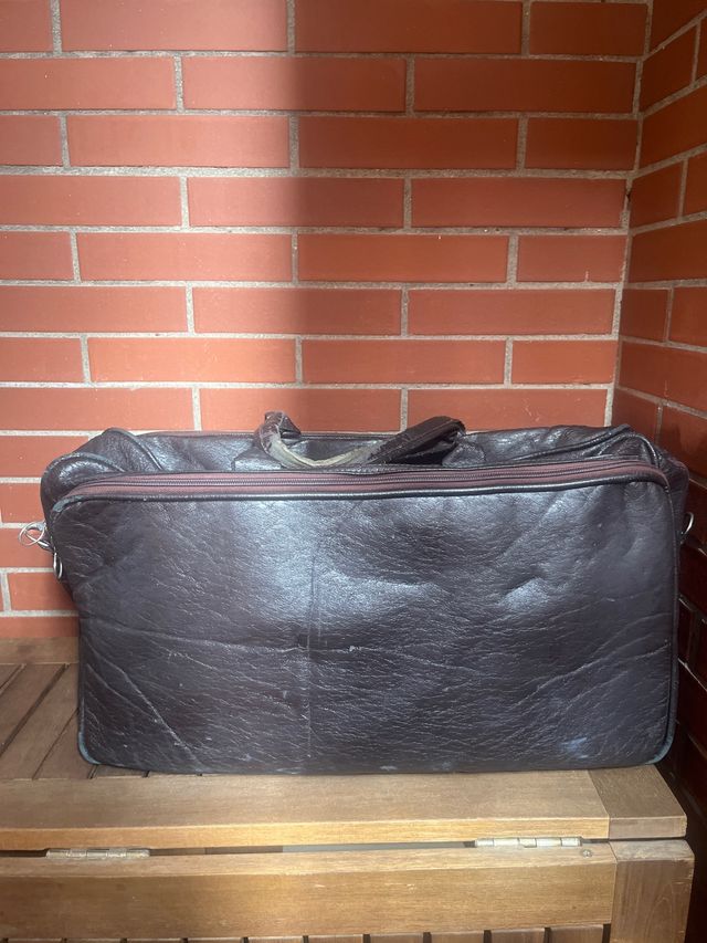 Bolso de mano marrón vintage