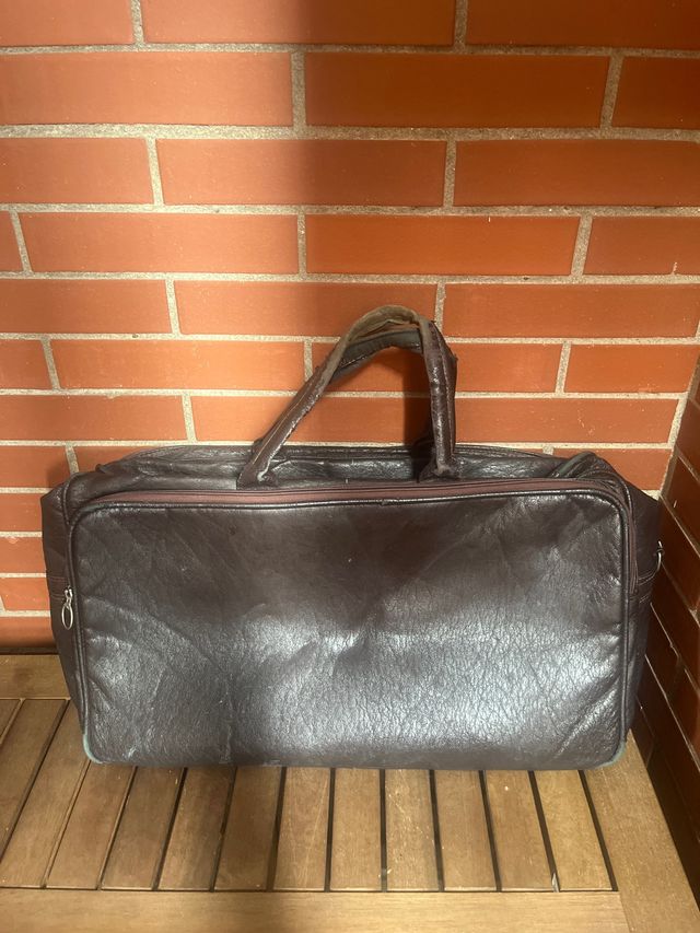 Bolso de mano marrón vintage