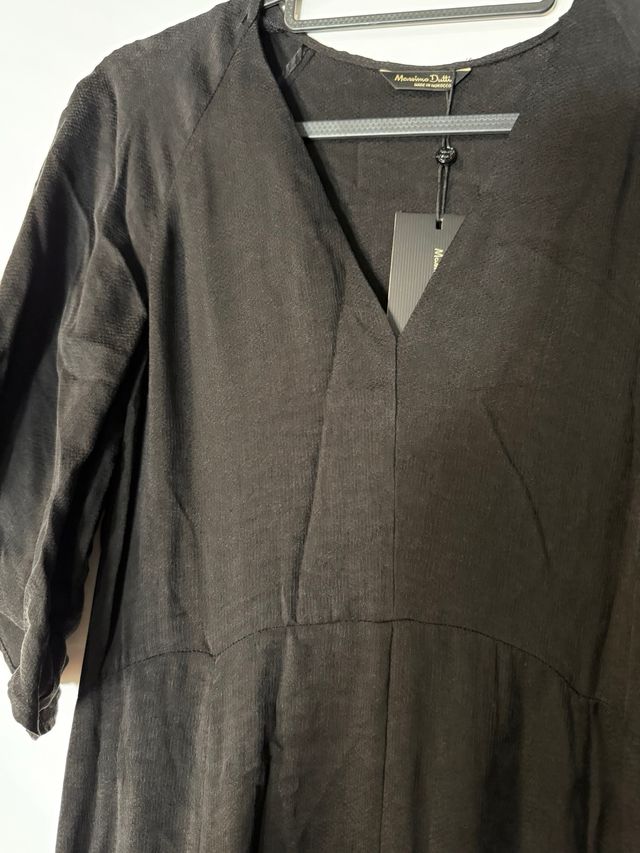 Vestido negro Massimo Dutti