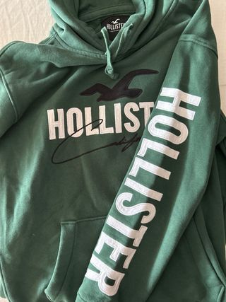 Sudadera Hollister XS Verde Oliva